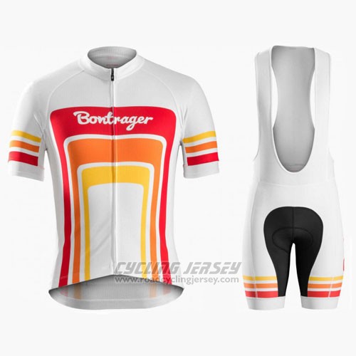 2016 Cycling Jersey Trek Bontrager Red and White Short Sleeve and Bib Short